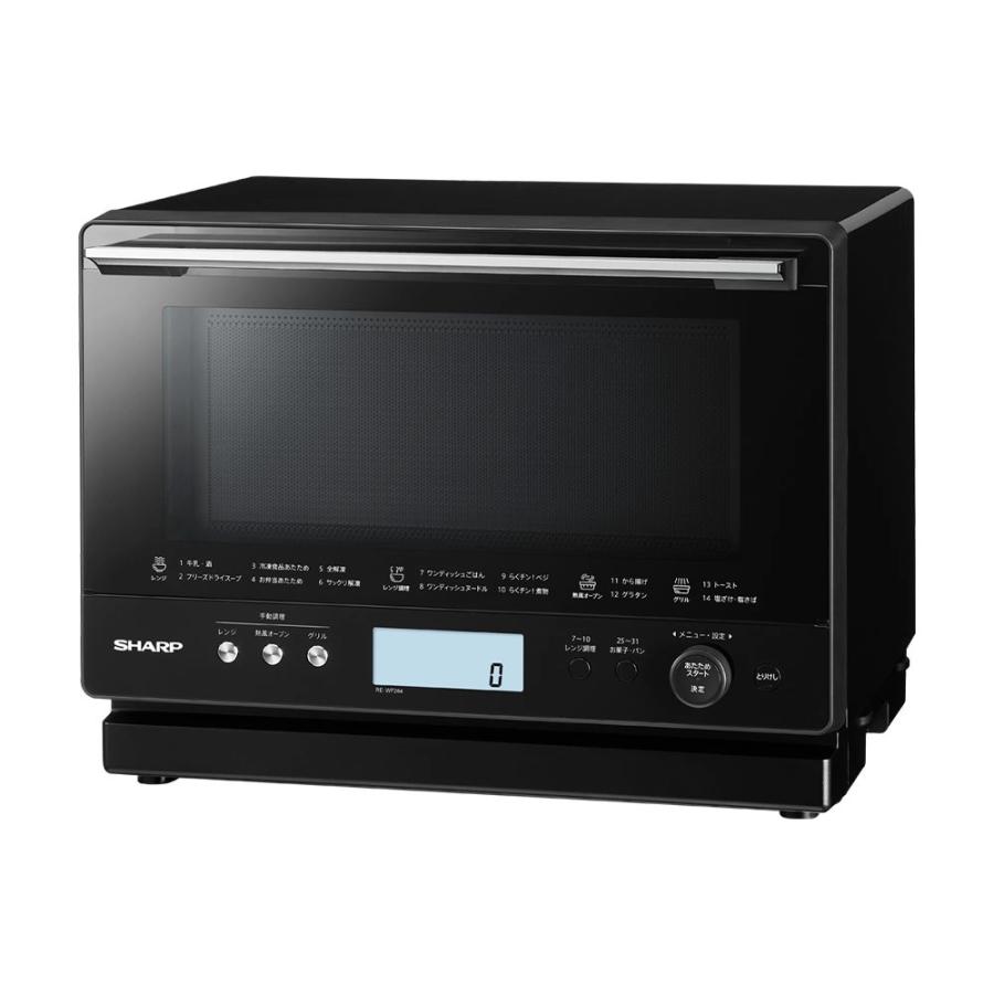SHARP（シャープ） 加熱水蒸気オーブンレンジ RE-WF264-B ブラック 26L 
