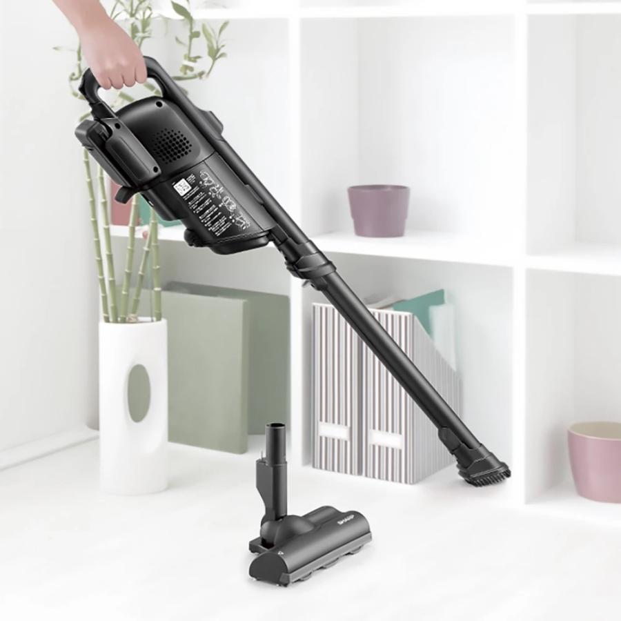 シャープ 紙パック式コードレススティッククリーナー ブラック EC-KR2-B RACTIVE Air 掃除機 コードレススティック シャープ 紙パック式 着脱式