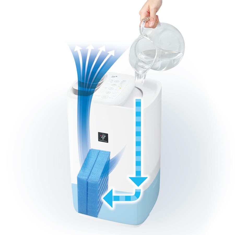 SHARP シャープ 加湿器 HV-T75-W ハイブリッド式 ホワイト SHARP シャープ 加湿器 HV-T75-W ハイブリッド式 ホワイト