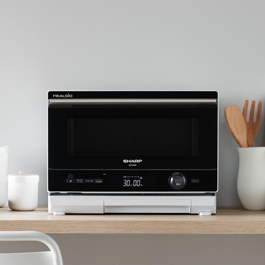 J321 ★2022年製★多少使用感★SHARP★ウォーターオーブン★AX-UA30-B ヘルシオ AX-UA30 | オーブン・電子レンジ：シャープ