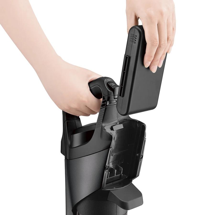 SHARP（シャープ） コードレススティック掃除機 EC-PR10-B ブラック