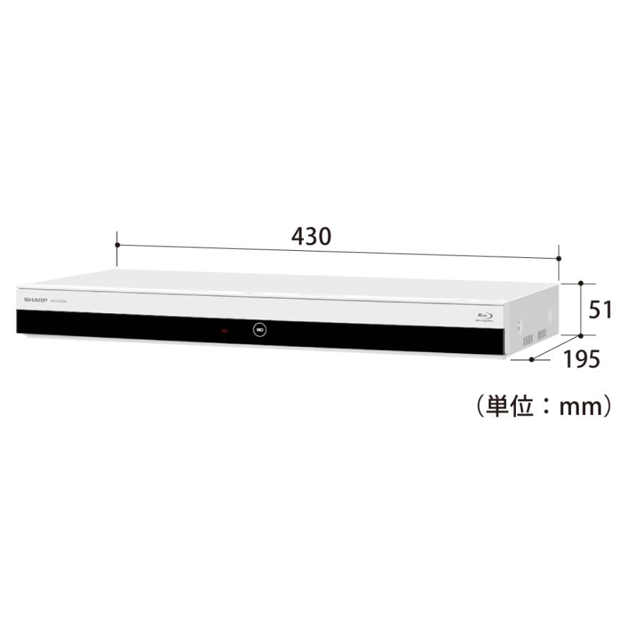 SHARP AQUOS 2B-C10EW2【1TB 2番組同時録画】 ブルーレイレコーダー AQUOS（アクオス） 2B-C10EW1 [1TB /2番組