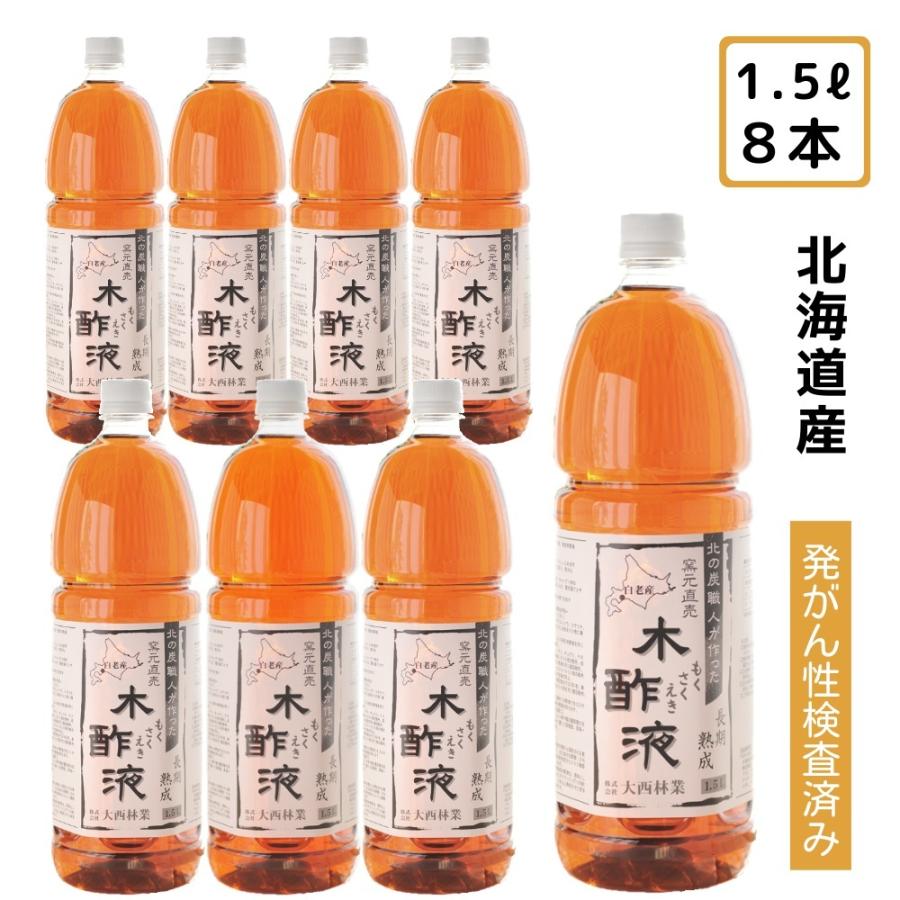 黒 桜古典 熟成木酢液 1.5L×8本セット(合計12L) 原液 園芸用・入浴用・入浴剤に人気 炭のエキスでリラックス 上質なもくさくえき ピュア ナチュラル エッセンスローションUV ミニ 100ML