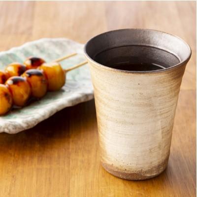 母の日 ギフト 実用的 名入れ 信楽焼 ペア フリーカップ 玄 陶器 グラス コップ ガラス彫刻工房ONOの画像