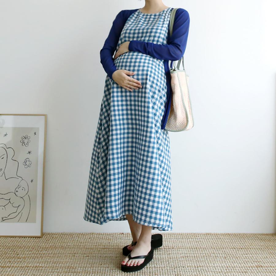マタニティ ワンピース パジャマ ギンガムチェック 授乳服 授乳口 部屋着 ルームウェア 大きいサイズ 夏 春夏 ワンピ 産前産後 トレーナー 有名な 入院着 春