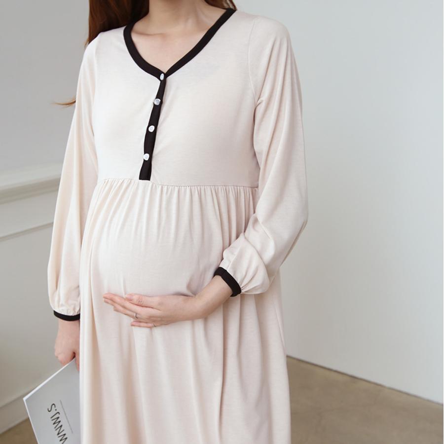 65 Off 送料無料 授乳服 安い 秋 マタニティ ワンピース 長袖 パジャマ 前ボタン 授乳口 部屋着 ルームウェア 入院着 秋冬 産前産後 大きいサイズ Materialworldblog Com