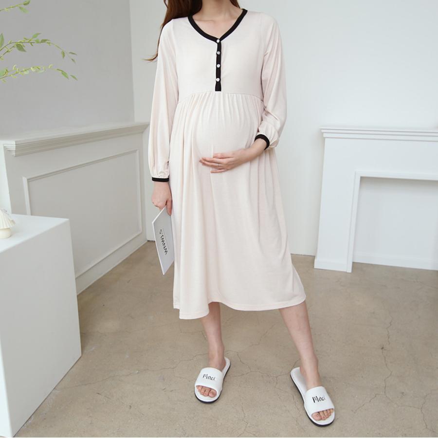 65 Off 送料無料 授乳服 安い 秋 マタニティ ワンピース 長袖 パジャマ 前ボタン 授乳口 部屋着 ルームウェア 入院着 秋冬 産前産後 大きいサイズ Materialworldblog Com