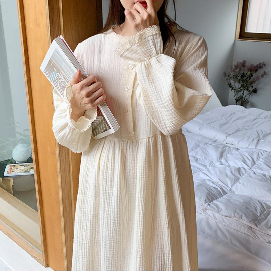 内祝い 授乳服 安い 秋 マタニティ パジャマ 秋冬 授乳 長袖 ワンピース 授乳口 部屋着 ルームウェア 入院着 ワンピ 産前産後 コットン100 Materialworldblog Com