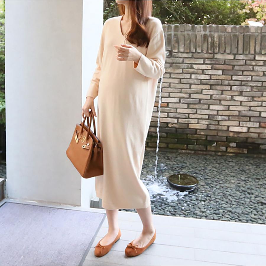 マタニティ マタニティ対応 ニットワンピース ニット ニットワンピ 上品 ワンピース 秋 長袖 秋冬 冬 レディース フォーマル フォーマルワンピ ワンピ ママ 定番