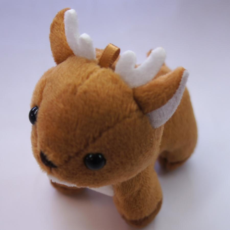 奈良みやげ】鹿の森のポッチ(ブラウン) BC ポッチ ボールチェーン