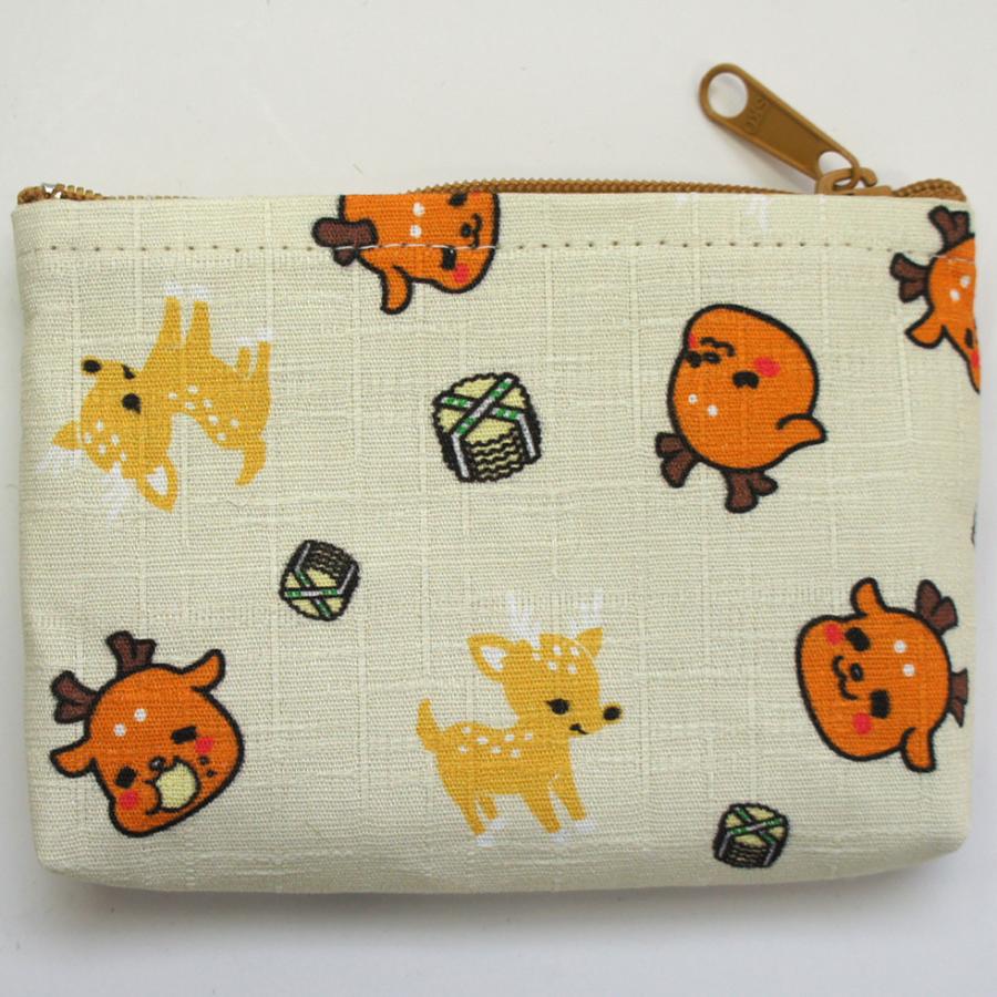 奈良みやげ】しかまろくん ファスナー付きカードケース : 西の京地酒