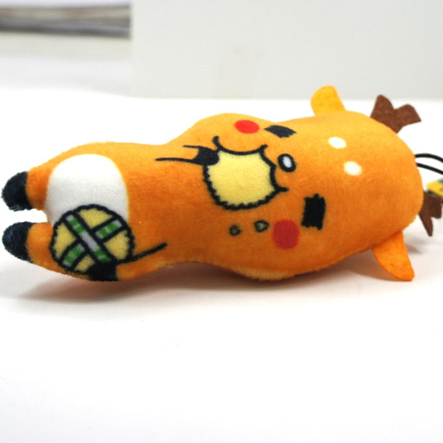 奈良みやげ】しかまろくん のびストラップ : 西の京地酒みやげ処きとら