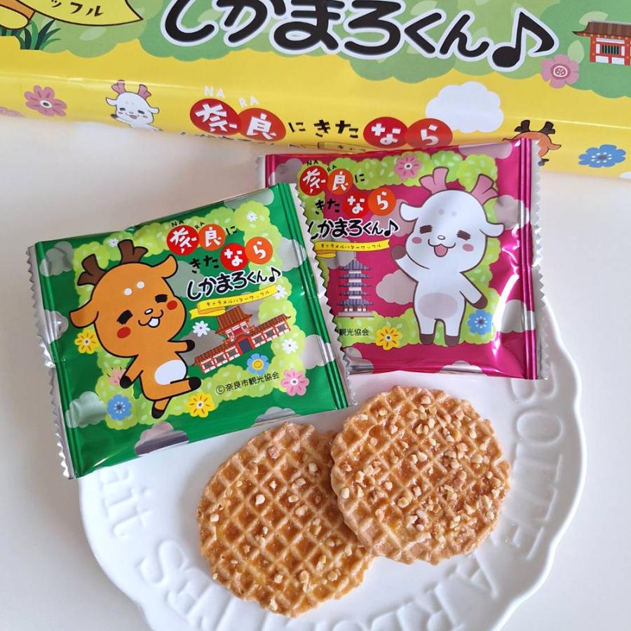 奈良みやげ】しかまろくんキャラメルバターワッフル 30枚入 奈良土産