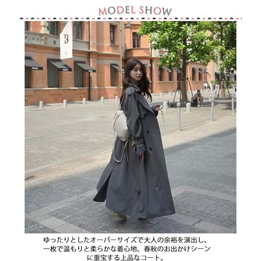 マキシ丈 コート レディース トレンチコート 超ロング丈 ロングコート
