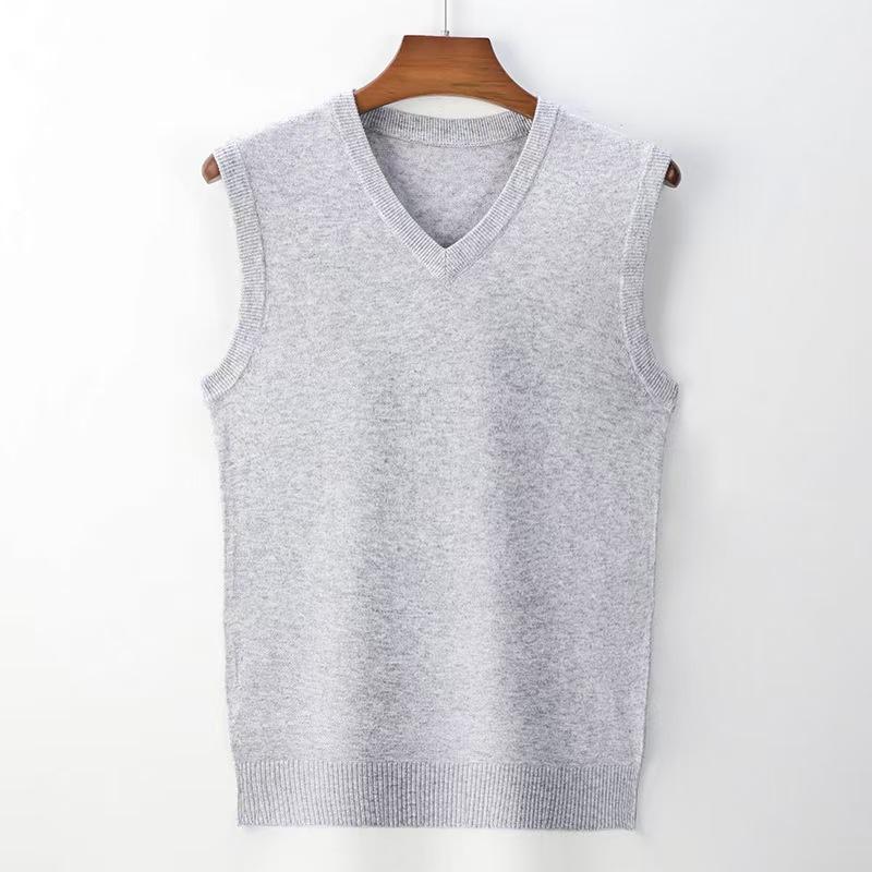 セーター カシミヤセーター カシミヤ35％ メンズ Vネック ベスト