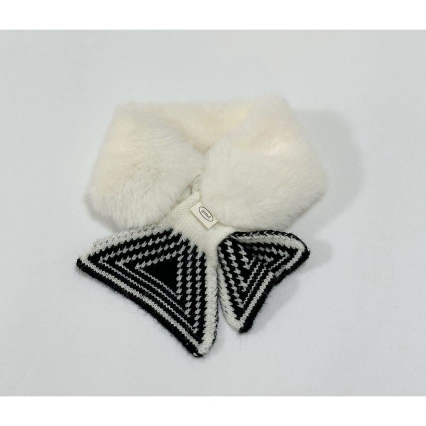 knit fur muffler 犬 服 アクセサリー ドッグウェア 犬服 犬用 ミンク