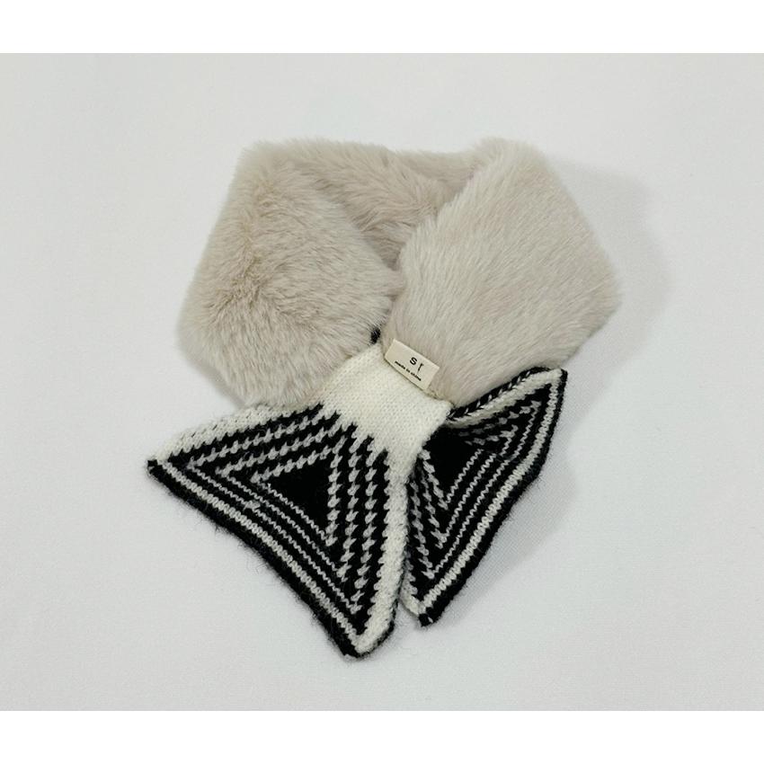 knit fur muffler 犬 服 アクセサリー ドッグウェア 犬服 犬用 ミンク