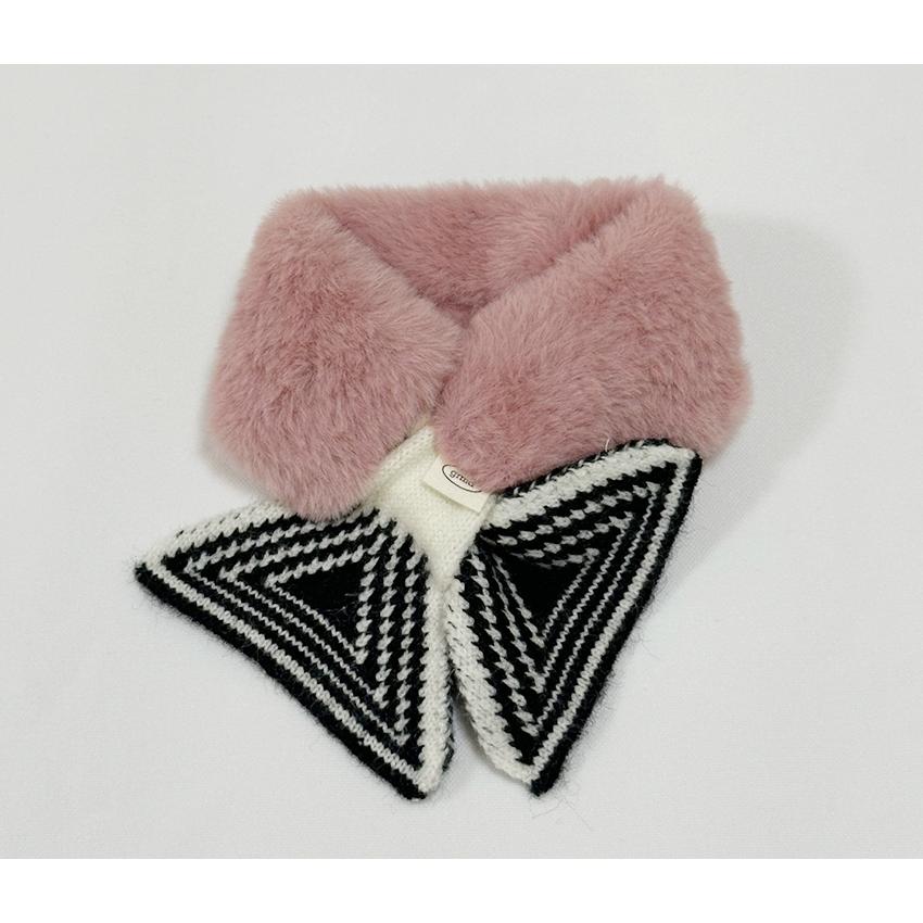 knit fur muffler 犬 服 アクセサリー ドッグウェア 犬服 犬用 ミンク