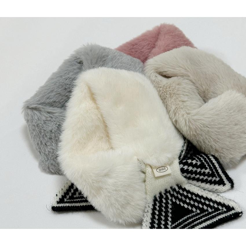 knit fur muffler 犬 服 アクセサリー ドッグウェア 犬服 犬用 ミンク