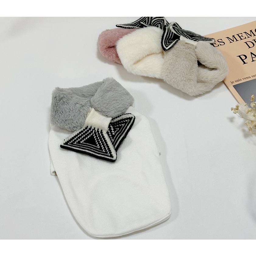 knit fur muffler 犬 服 アクセサリー ドッグウェア 犬服 犬用 ミンク