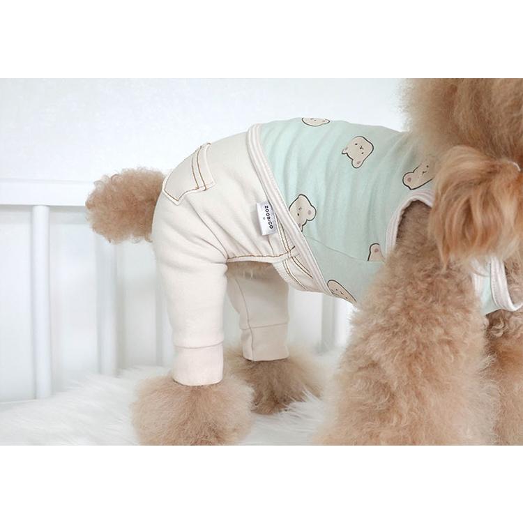 犬服 パンツ デニムワンピース ストレッチ素材 無地 denim skirt pants