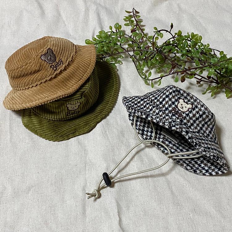 新品同様 CUNE 犬帽子 コーデュロイバケットハット 犬 bucket hat 犬用 帽子 秋冬 新作 ドッグウェア バケットハット お