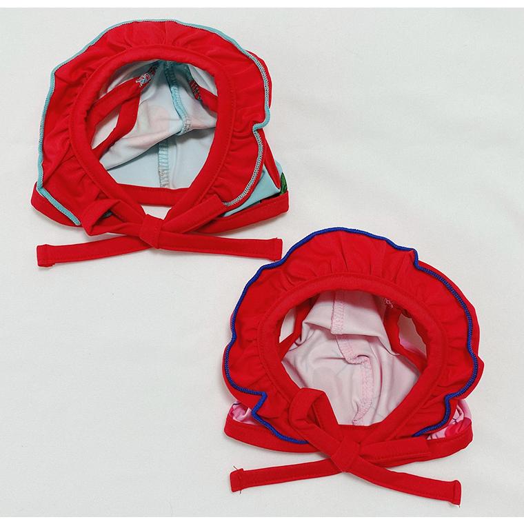 犬用 フルーツ柄 ビキニ 帽子 犬服 夏 水着 ワンコ服 可愛い 犬の服 ドッグウェア 涼しい ペット 水泳帽 ラッシュガード 小型犬 お揃い ビーチウェア hat7ペット用品ショップ