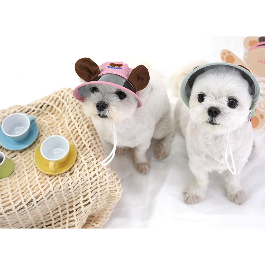犬用 帽子 bear suncap 日よけ帽子 サンバイザー 紫外線対策