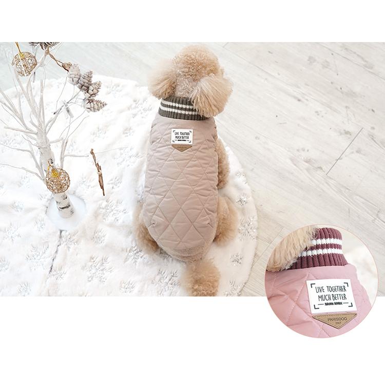 犬 服 キルティング ダウン ベスト 犬服 秋冬 新作 アウター 裏起毛 ぽかぽか ドッグウェア 犬の服 ペット ワンコ服 暖かい 袖なし 小型犬 シンプル |  | 05