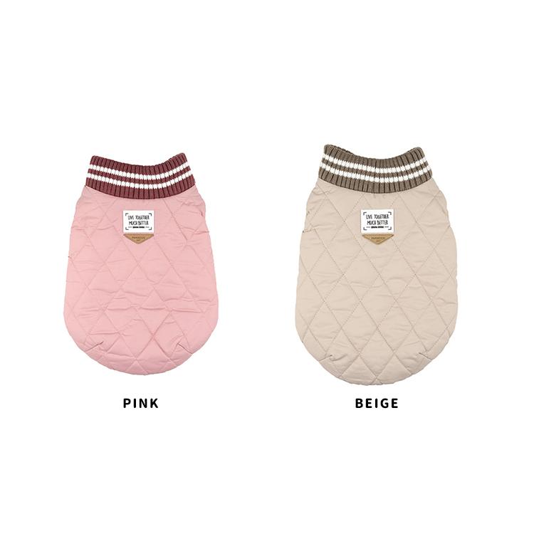 犬 服 キルティング ダウン ベスト 犬服 秋冬 新作 アウター 裏起毛 ぽかぽか ドッグウェア 犬の服 ペット ワンコ服 暖かい 袖なし 小型犬 シンプル |  | 07