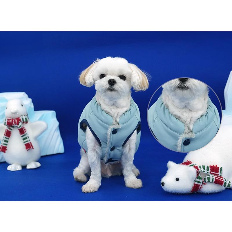 northpole padding 犬服 アウター 冬 ハーネス ダウン ベスト 暖かい ドッグウェア フリース 寒さ対策 お出かけ 犬の服 ハーネス一体型 防寒 暖かい |  | 03