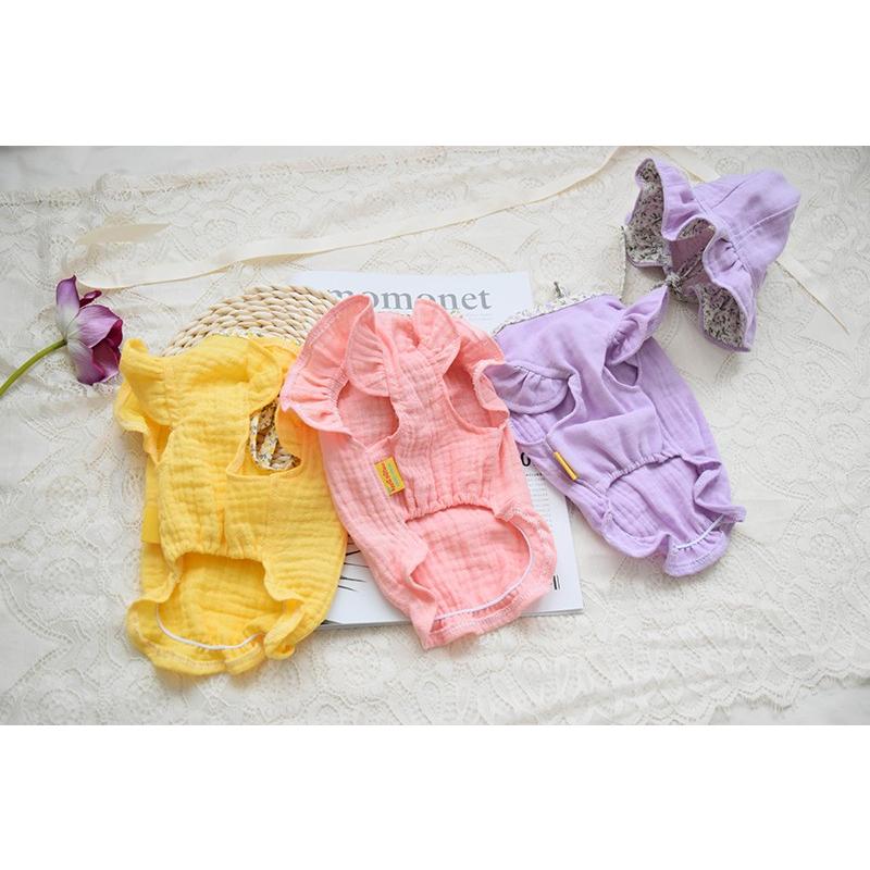 犬服ハンドメイドペット用品♡花柄が可愛い~ブラウス♡S