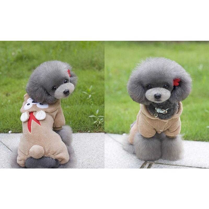 メール便可 犬服 冬 裏起毛 クマさん もこもこ つなぎ ロンパース オールインワン パジャマ 暖かい 小型犬 中型犬 大型犬 犬の服 ドッグウェア Tsu12 ペット用品ショップ Nari Pet 通販 Yahoo ショッピング