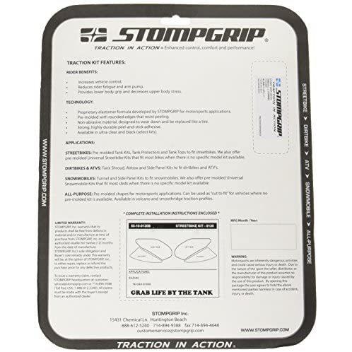 好評 Stompgrip ストンプグリップ トラクションパッド タンクキット Volcano エラストマー樹脂 ブラック ブラック 魅了 Www Gettoknowmontco Com