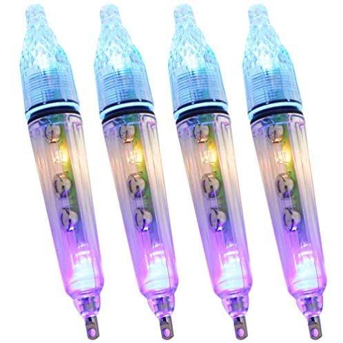超特価 Ledgle 水中 集魚灯 集魚ライト 高輝度ledライト 夜釣り イカ釣り 海水 淡水 ライト 電池付き17cm 4本セット レインボー Pmajk Gov Pk