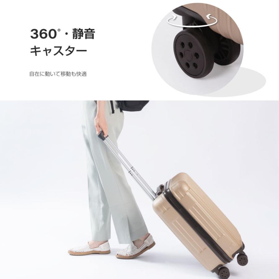 スーツケース キャリーケース キャリーバッグ 小型2-3日用 止まる 超軽