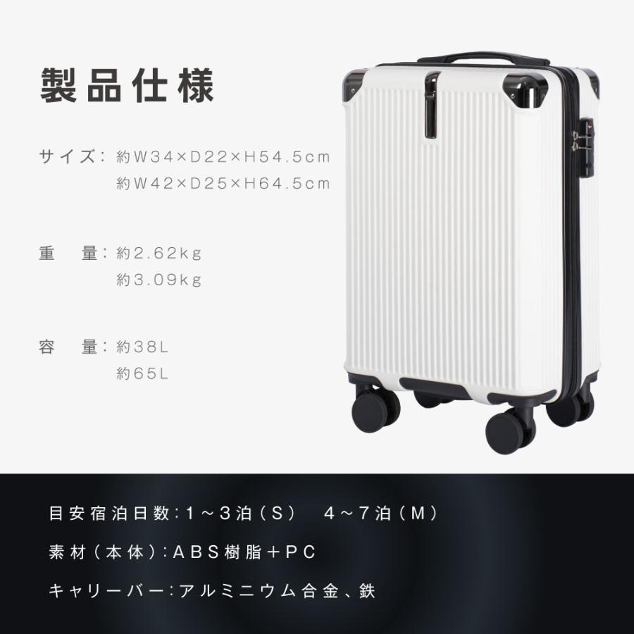 スーツケース 機内持ち込み 耐衝撃 キャリーバッグ S/Mサイズ 収納