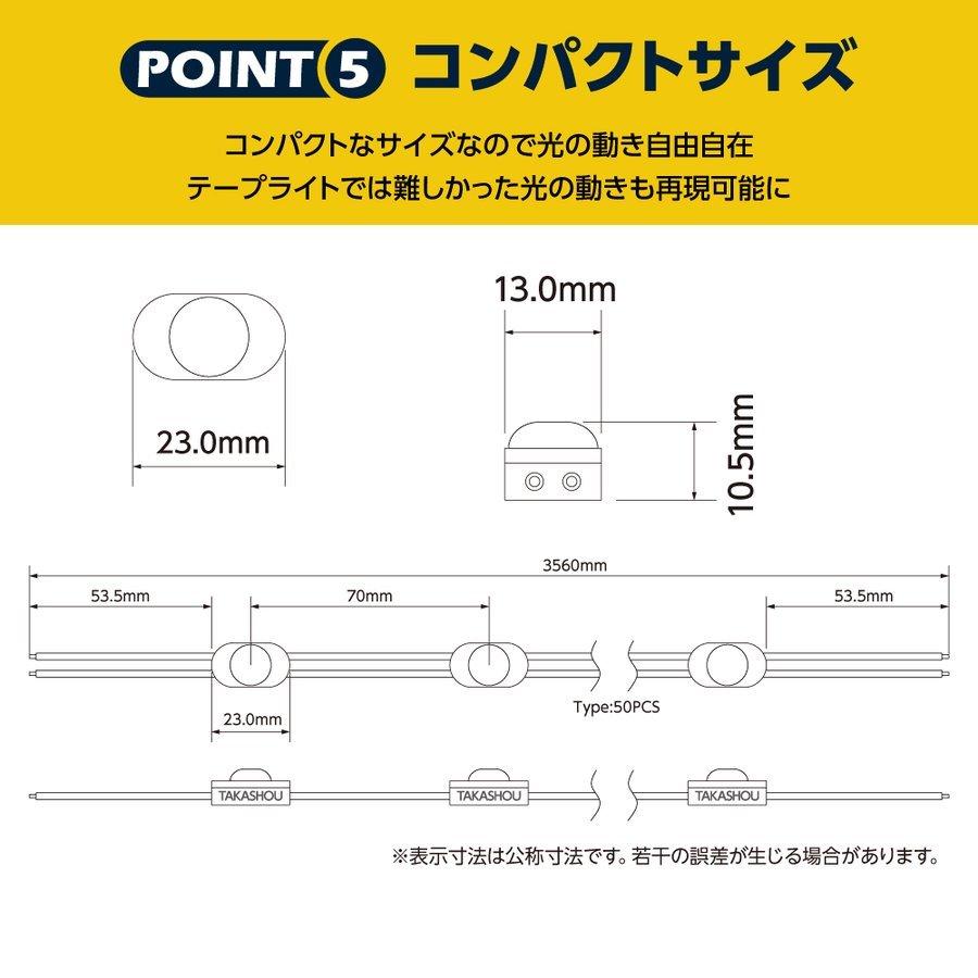 あすつく 新商品 LEDモジュール レンズ一体式 1灯タイプ IP67 防水 電球色 昼光色 6500k tks-m1-100｜naritaka-store｜06