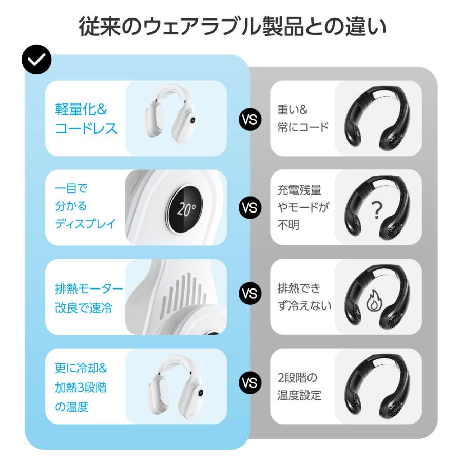 首掛け扇風機 ネッククーラー ポータブルファン 羽なし ネックファン
