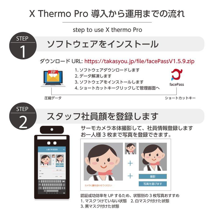 緊急値下げ】勤怠管理システム搭載 非接触式 AI顔認識 体表温度検知器