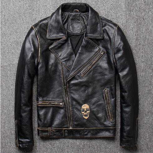省スペース 洗える おしゃれ ハーレー モーターサイクル バイクジャケット 上層牛革 本革 レザージャケット スリム メンズファッション 革ジャン ワッペン 本革コート Hanagrocare Com