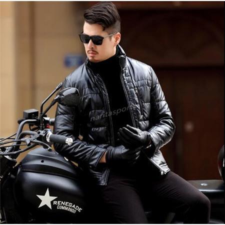 冬 新品 バイクジャケット 男性 プラスベルベット 肥厚 レザージャケット メンズファッション青年革ジャン ワッペン レザージャケット 本革コート Pupy 062 成田スポーツ 通販 Yahoo ショッピング