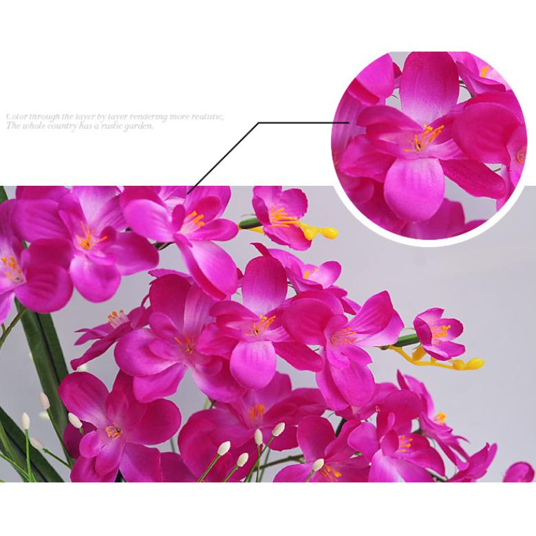 春新作の 胡蝶蘭 シルクフラワー 優雅で高貴な セラミック花瓶 アートフラワー 人工観葉植物 造花 模擬鉢植え カタツムリの殻デザイン その他 Labelians Fr