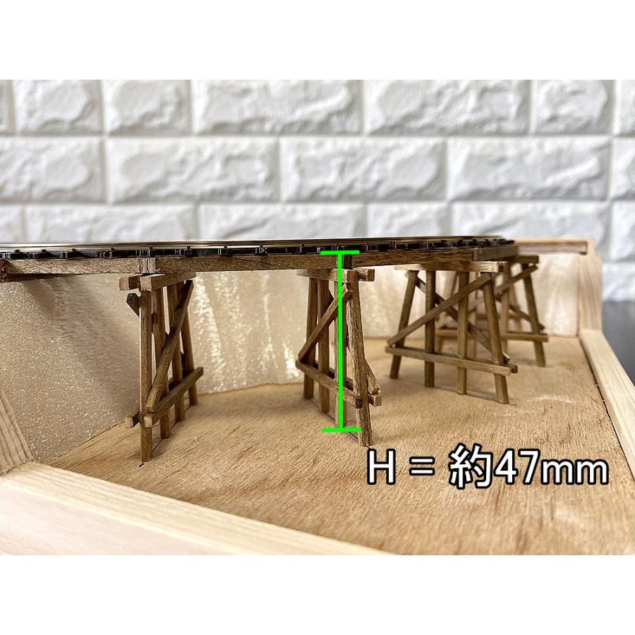 【約600x300mm】HOナローレイアウトベース(1/87,9mm,コード80,R115) PECOフレキを使った卓上サイズのナローパイク｜トレッスル＆小型ポイント付き｜narrow-gauge-shop｜07