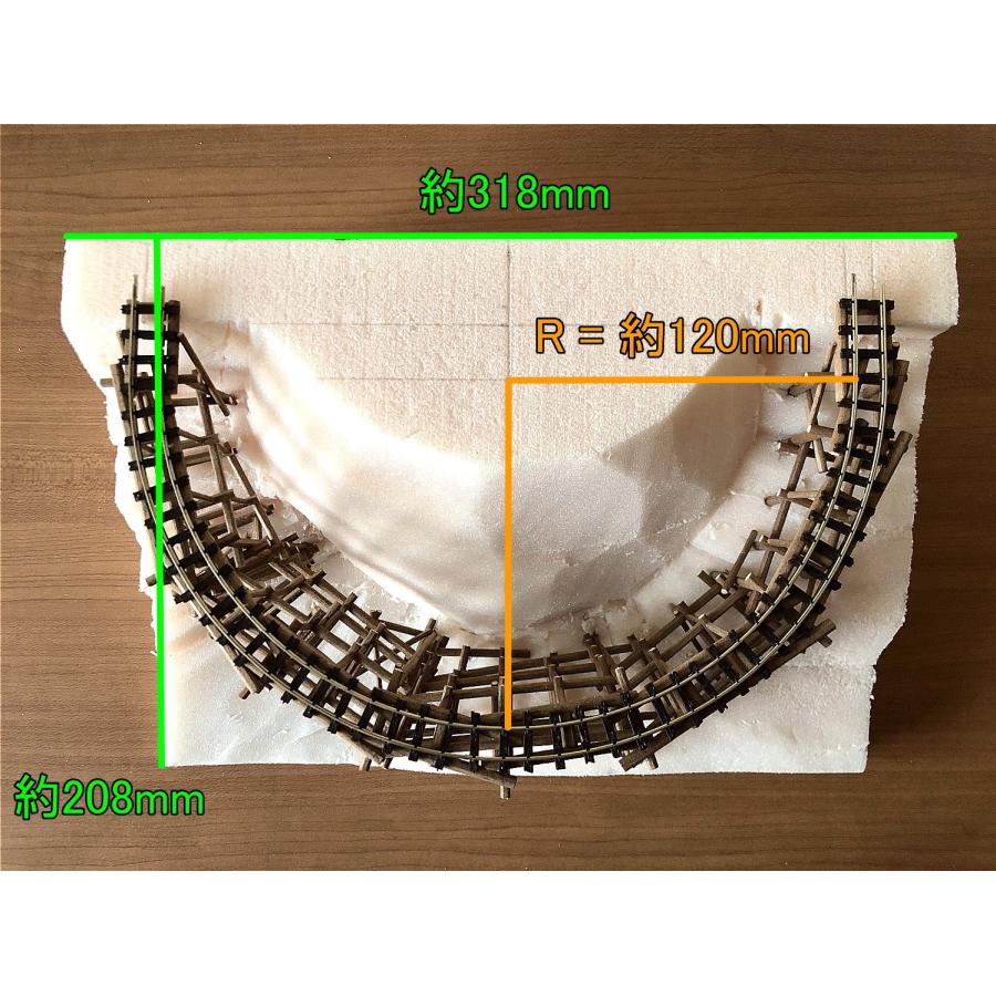 限定製作｜完成品 1/87スケール (HOナロー) 木曽森林鉄道ウグイ川線の佐太郎谷風 五段木橋 半円(R125mm)｜ナローゲージショップオリジナル｜narrow-gauge-shop｜10