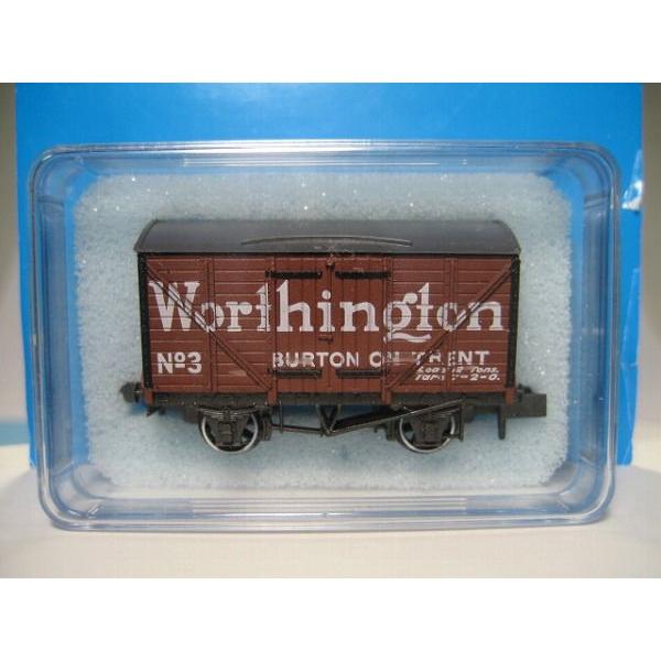 PECO NR-P130 Nゲージ (9mm) Box Van,?Standard?type,?Worthington,?brown｜narrow-gauge-shop