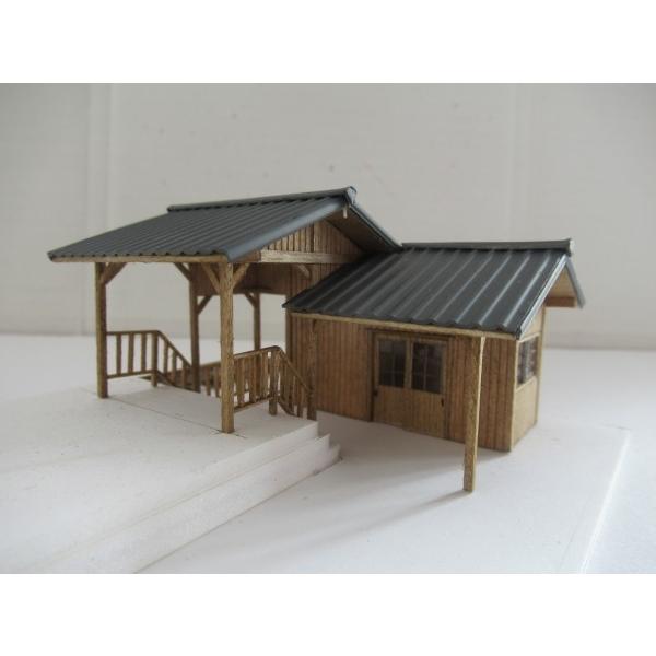 1/80 駅舎ストラクチャー 日本型16番 軽便駅舎 ナローゲージショップ オリジナルストラクチャー str-j16-9 | 