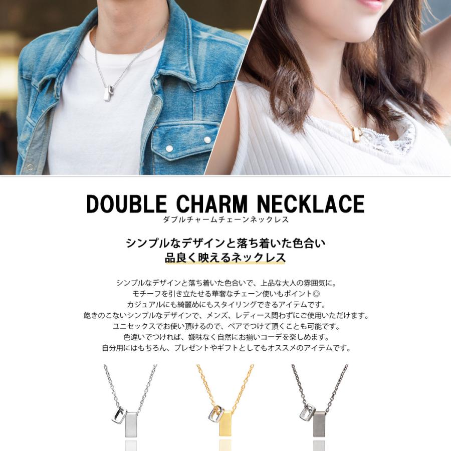 ネックレス メンズ シンプル ステンレス シルバー ゴールド チェーン 