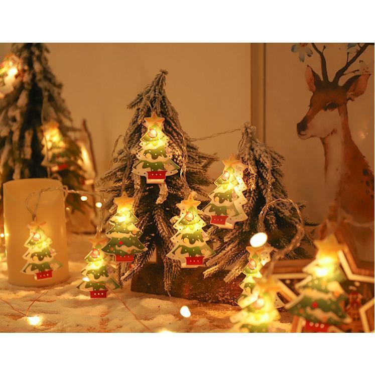 LEDイルミネーション 電池式 クリスマスライト LEDライト クリスマス 飾りツリー クリスマスランプ 3M Led電球 パーディー 電飾  サンタクロース コニファー、針葉樹