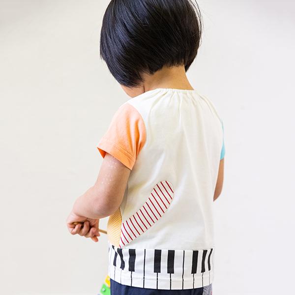 ベイビーチアー(baby cheer)ねこピアノTシャツ【O_30】【outlet 